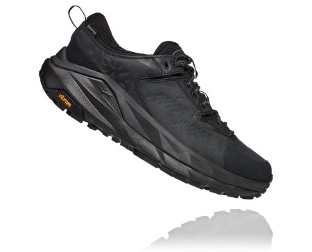 Hoka One One Kaha Low Gore-tex Moški Trail Tekaški Čevlji Črna / Globoko Siva SI-125684L